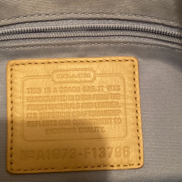 Coach Bag older Style.patent handle and too like new. - Picture 2 of 6